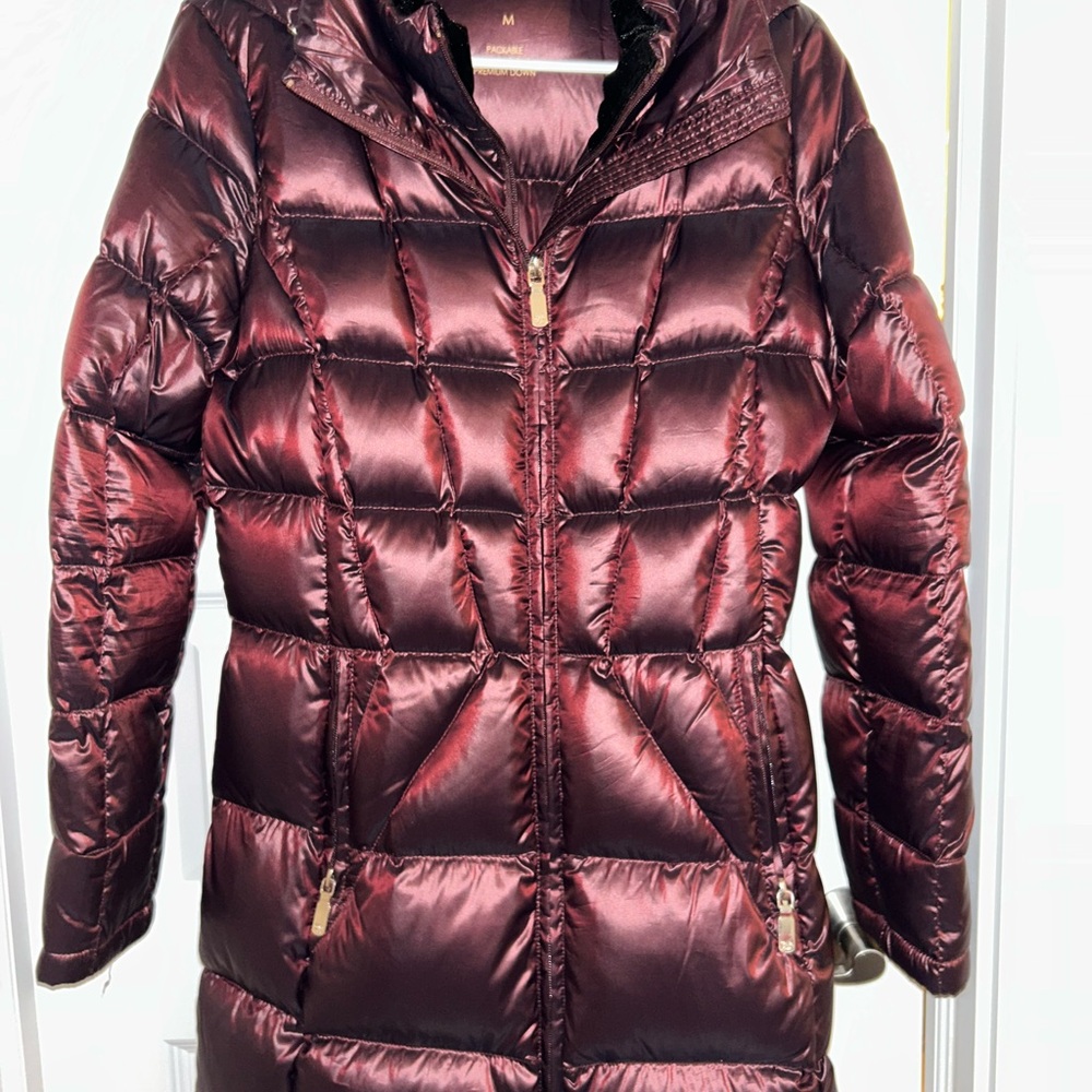 Calvin Klein Deep Red Puffer Jacket